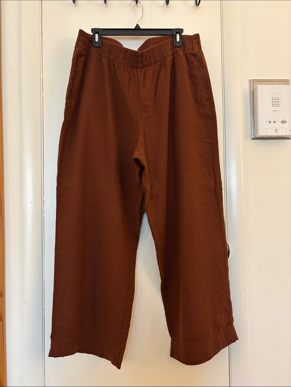 Old Navy Wide-Leg linen Pants in Rust Brown